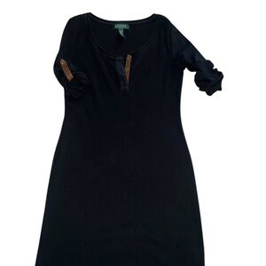 Lauren Ralph Lauren Black casual cotton dress